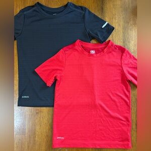 Athletic Shirt Bundle | Boys Small (6–7) | Red & Black Workout Tops | DriWorks